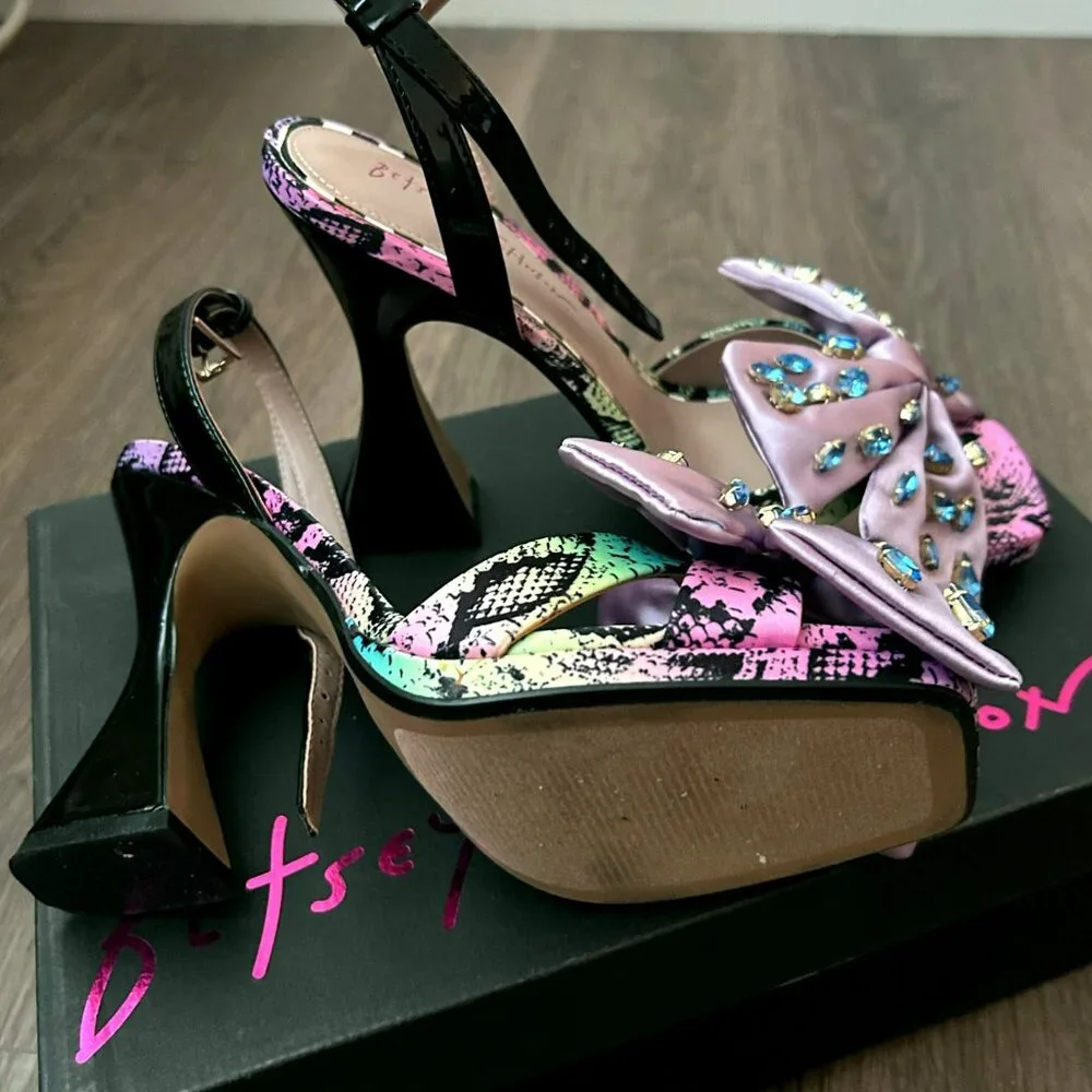 Betsey Johnson Louise Rainbow Snake Sandals - Picture 2 of 5